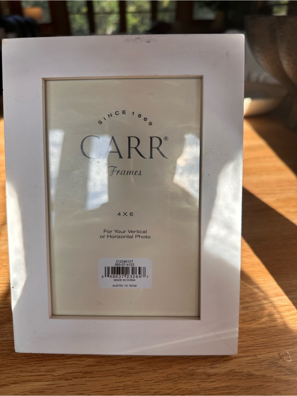 White 4x6 Photo Frame